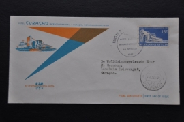 ANTILLEN 1957 FDC E4 OPEN IETS TROPISCH