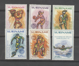 REP. SURINAME 1992 ZBL SERIE 730 OLYMPISCHE SPELEN BARCELONA