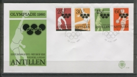 ANTILLEN 1980 FDC E133 OLYMPISCHE SPELEN