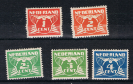 NEDERLAND 1924 NVPH 144-148 ONGEBRUIKT ++ F 393