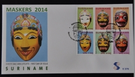 REP. SURINAME ZBL FDC E 379 MASKERS