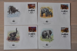 276 + FDC WWF WNF WERELD NATUUR FONDS ++ UGANDA OLIFANT ELEPHANT