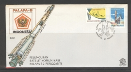 INDONESIË 1987 FDC 190 SATELITE