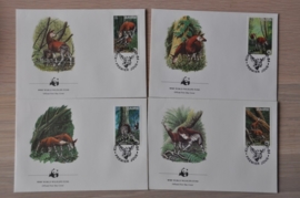 283 + FDC WWF WNF WERELD NATUUR FONDS ++ ZAIRE