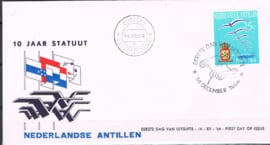 ANTILLEN 1964 FDC E 33c OPEN