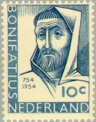 NEDERLAND 1954 NVPH SERIE 646 BONIFATIUS