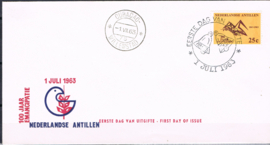 ANTILLEN 1963 FDC E 25C