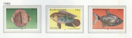REP. SURINAME 1980 ZBL SERIE 221 VISSEN FISHES