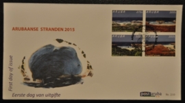 ARUBA 2015 FDC E 210 STRANDEN