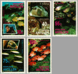 ANTILLEN 1991 NVPH SERIE 968 FAUNA VISSEN FISHES