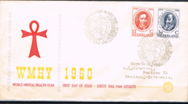 NEDERLAND 1960 FDC E44 GESLOTEN KLEP