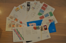 FDC JAARGANG 1989 COMPLEET BLANCO OPEN KLEP.