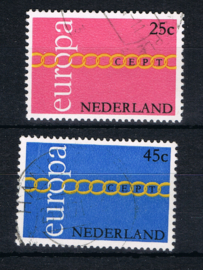 NEDERLAND 1971 NVPH 990-991 GEBRUIKT ++ L 595