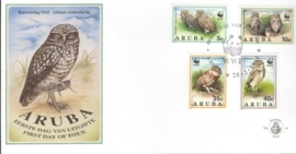 ARUBA 1994 FDC E 049 VOGELS UILEN