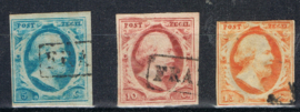 NEDERLAND 1852 NVPH 1-3 GESTEMPELD ++ S 237