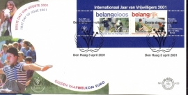 NEDERLAND NVPH FDC E433 VRIJWILLIGERS