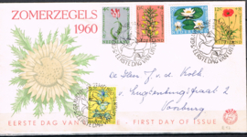 NEDERLAND 1960 FDC E43 GESLOTEN KLEP