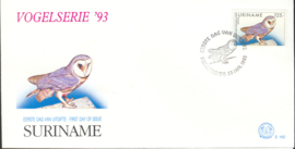 REP. SURINAME ZBL FDC E162 VOGELS