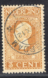 NEDERLAND 1913 NVPH 91 GESTEMPELD ++ S 001