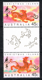 CHRISTMAS ISLANDS 1998 JAAR V/D TIJGER ++ F 301
