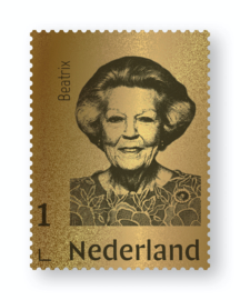 NEDERLAND GOUDEN ZEGEL BEATRIX  LIMITED EDITION