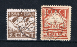 NEDERLAND 1924 NVPH 139-40 GESTEMPELD ++ L 541