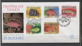 REP. SURINAME ZBL FDC E005A VISSEN FISHES