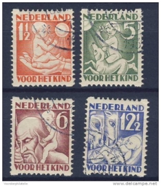 NEDERLAND 1930 NVPH R 86-89 GESTEMPELD ++ 262