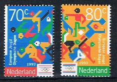 NEDERLAND 1993 NVPH 1563-64 ++ JEUGD OLYMPISCH