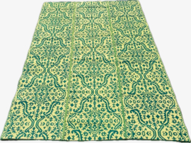 Plastic vloerkleed 270 x  360 cm (opvouwbaar), Oriënt  donker groen/geel