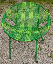 Owusu chair nr. 57 Ghanese kuipstoel Groen/licht groen