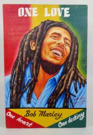 Uithangbord /schilderij 60 x 40 cm, 'Bob Marley'