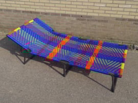 Owusu stretcher, blauw, ruit design