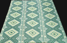 Plastic vloerkleed 270 x  360 cm (opvouwbaar), groene ruit