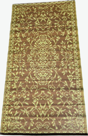 Plastic vloerkleed 90 x 180 cm Perzisch, bruin/licht groen