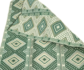 Plastic vloerkleed 270 x  360 cm (opvouwbaar), groene ruit