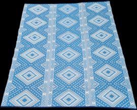 Plastic vloerkleed 270 x  360 cm (opvouwbaar), blauwe ruit
