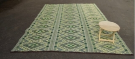 Plastic vloerkleed 270 x  360 cm (opvouwbaar), groene ruit