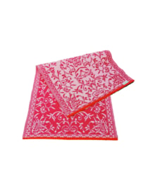 Plastic vloerkleed 90 x 180 cm Perzisch, rood/roze