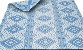 Plastic vloerkleed 270 x  360 cm (opvouwbaar), blauwe ruit