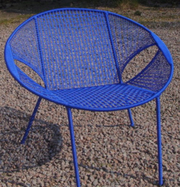 Owusu chair nr. 23 Ghanese kuipstoel Blauw
