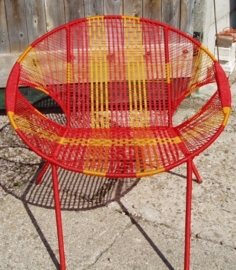 Owusu chair nr. 41 Ghanese kuipstoel Rood/oranje