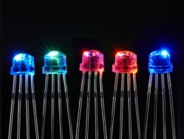 NeoPixel Clear 5mm Through-Hole LED - 5 Pack