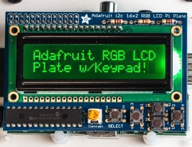 Adafruit RGB Negative 16x2 LCD+Keypad Kit for Raspberry Pi