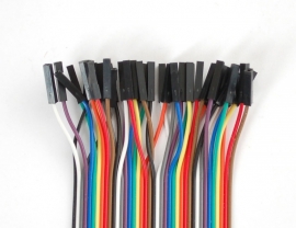 Premium Female/Female Jumper Wires - 40 x 12" (300mm)