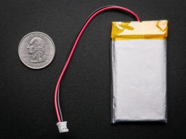 Lithium Ion Polymer Battery - 3.7v 1200mAh