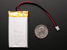 Lithium Ion Polymer Battery - 3.7v 1200mAh