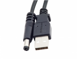 USB to 5.5mm x 2.1mm Type M Barrel Power Cable - 0.9m