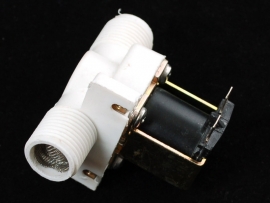 Plastic Water Solenoid Valve - 12V - 1/2" Nominal