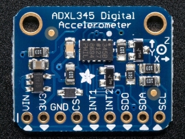 ADXL345 - Triple-Axis Accelerometer (+-2g/4g/8g/16g) w/ I2C/SPI